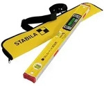 Stabila TECH 196M DL 19823 Digitale Wasserwaage mit Magnet, mit Rutschstopper, inkl.