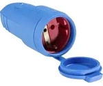 AS Schwabe 62411 Schutzkontaktkupplung Gummi 230V Blau IP44
