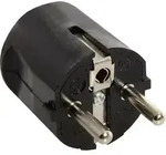 AS Schwabe 45032 Schutzkontaktstecker Kunststoff 230V Schwarz IP20