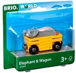 BRIO World - Tierwaggon Elefant