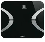 Analysewaage LED mit Bluetooth Schwarz, K&ouml;rperfettwaage