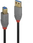 LINDY USB-Kabel USB 3.2 Gen1 USB-A Stecker, USB-B Stecker 1.00 m Schwarz 36741