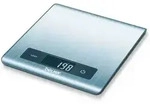 Beurer KS 51 K&uuml;chenwaage digital W&auml;gebereich (max.)=5kg Edelstahl 203 x 182 x 15