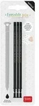 Legami 3x Ersatzmine f&uuml;r l&ouml;schbaren Gelstift - Schwarz