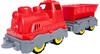BIG 800055784 - BIG Power Worker Mini Zug mit Wagon, Eisenbahn, Sandspielzeug,