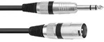 Omnitronic 30225197 XLR Adapterkabel [1x XLR-Stecker 3 polig - 1x Klinkenstecker 6.3