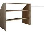 Offener Kleiderschrank Dachschr&auml;gen Regal Dacho l