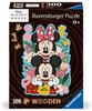 Ravensburger - Wooden Puzzle - Disney Mickey & Minnie, 300 Teile, Spielwaren