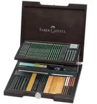 Faber-Castell Pitt Monochrome, 85er Set Holzkoffer