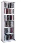Holz CD DVD Stand Regal Schrank Classic Glast&uuml;r