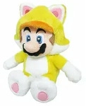 Nintendo Mario Cat, Pl&uuml;schfigur, gelb, 24 cm