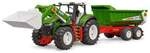 Bruder ROADMAX Traktor mit Frontlader und Kippanh&auml;nger Fertigmodell Landwirtschafts