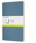 Moleskine Cahier Large/A5, 3er Set, Blanko, Lebhaftes Blau