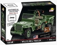 COBI Historical Collection 2804 - Willys MB & Trailer, Executive Edition, WWII,