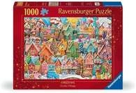 Erwachsenenpuzzle 1000 Teile - Das Dorf der Weihnachtspl&auml;tzchen