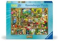 Erwachsenenpuzzle 1000 Teile - Colin Thompson: Grandioses Gartenregal