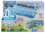 Moose Toys 300178 - BLUEY Flugzeug 3-in-1-Verwandlungsspielset (Flugzeug/Boot/Hotel),
