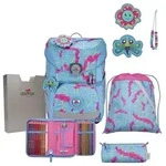 DerDieDas Schulranzen Set ErgoFlex Easy, Schulranzen Set, 5tlg, Happy Pixel