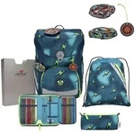 DerDieDas Schulranzen Set ErgoFlex Easy, Schulranzen Set, 5tlg, Magic Light