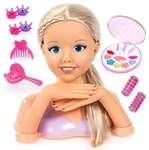 Schmink- und Frisierkopf My Lovely Princess blondes Haar 25cm mit Kosmetik