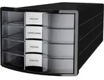 HAN IMPULS 2.0 1012-363 Schubladenbox Schwarz DIN A4, DIN C4 Anzahl der Schubf&auml;cher:
