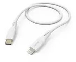 Hama USB-Ladekabel USB 2.0 Apple Lightning Stecker, USB-C&reg; Stecker 1.5 m Wei&szlig;