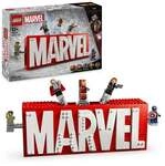 LEGO Marvel: MARVEL Logo & Minifiguren - Set mit Avengers Figuren 76313