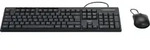 Hama CKM-200 Kabelgebunden Tastatur, Maus-Set Deutsch, QWERTZ Schwarz