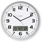 Hama 00185878 Funk Wanduhr 30cm x 300mm x 300mm x 35mm Silber
