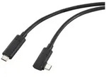 Renkforce Glasfaser USB-C&reg; Kabel USB 3.2 Gen2 USB-C&reg; Stecker einseitig gewinkelt