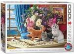 Puzzelnde Katzen