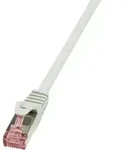 LogiLink CQ2072S RJ45 Netzwerkkabel, Patchkabel CAT 6 S/FTP 5.00 m Grau Flammwidrig,