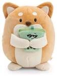 NICI Kuscheltier Hund Hiro mit Bubble Tea 27cm