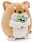 NICI Kuscheltier Hund Hiro mit Bubble Tee braun 16cm
