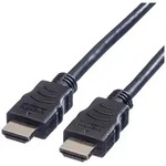Value HDMI Anschlusskabel HDMI-A Stecker 10.00m Schwarz 11.99.5546 Geschirmt