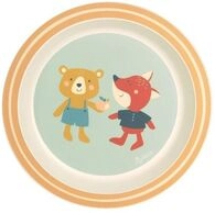 sigikid 25360 - Kinderteller B&auml;r & Fuchs aus der Serie: 4 Freunde, Geschirr f&uuml;r