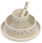 Dish Set PP/Cellulose Happy Rascals Smile sky blue