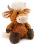 NICI 61118 - Farm Friends, Hochlandrind McMooray, Pl&uuml;sch, sitzend, 33 cm, GREEN