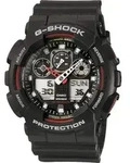 Casio Armbanduhr GA-100-1A4ER (B x H) 51.20 mm x 55 mm Schwarz, Rot