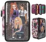 TOPModel 3 Fach Federtasche REBEL KITTY