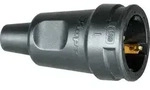 Kopp 180916009 Schutzkontaktkupplung PA, Gummi 230V Schwarz IP20