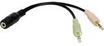 LogiLink CA0020 Klinke Audio Adapter [1x Klinkenbuchse 3.5 mm - 2x Klinkenstecker 3.5