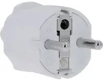 AS Schwabe 62221 Schutzkontaktstecker PVC 230V Wei&szlig; IP20