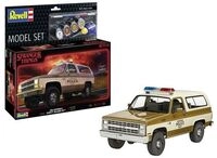 Model Set Stranger Things Chevrolet K5 Blazer, Revell Modellbausatz mit Basiszubeh&ouml;r
