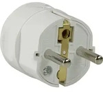 AS Schwabe 45031 Schutzkontaktstecker Kunststoff 230V Wei&szlig; IP20
