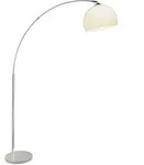 Brilliant Vessa 92940/75 Stehlampe E27 60W Chrom, Wei&szlig;
