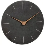 TFA Dostmann 60.3068.10 Quarz Wanduhr 25cm x 4.3mm Schiefer Leisegang-Uhrwerk