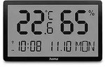 Hama Thermometer und Hygrometer "Lombok", digital, f&uuml;r innen, Schwarz