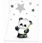 babybest&reg; 1440201014 - Panda Microfaserflausch-Decke, 75 x 100 cm, 100% Polyester