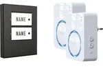 m-e modern-electronics 100152 Funkklingel Komplett-Set beleuchtet, klangaktiv, mit